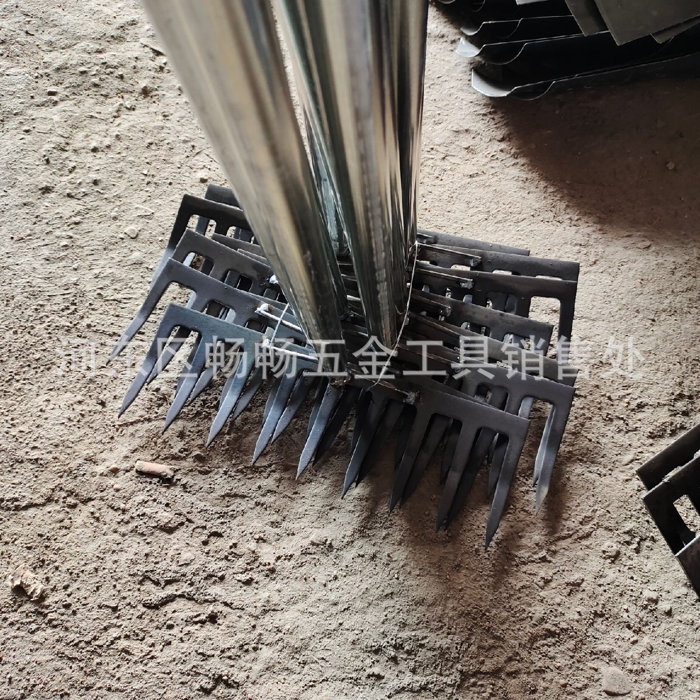 九齿长把耙子钢管园林耙子菜园开荒种菜松土拉草铁耙子