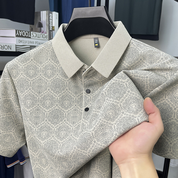 Summer Men's Short-Sleeved Polo Shirt, Light and Mature Style, Business Casual, Thin, Versatile Sports T-Shirt, Men's Clothing Supply Summer Men's Short-Sleeved Polo Shirt, Light and Mature Style, Business Casual, Thin, Versatile Sports T-Shirt, Men's Clothing Supply