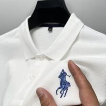 保罗男士t恤纯棉翻领夏季中年薄款套头爸爸装商务短袖polo衫上衣