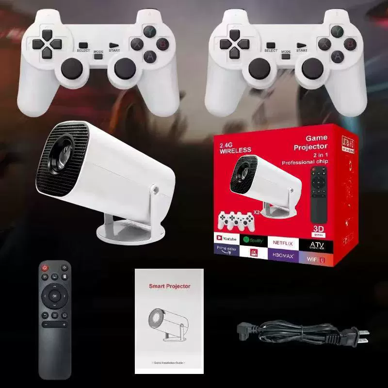 Новый кросс-бордер проекционный игровой камера P30MAX мини домашний 4K двойной WIFI Bluetooth портативный домашний проектор