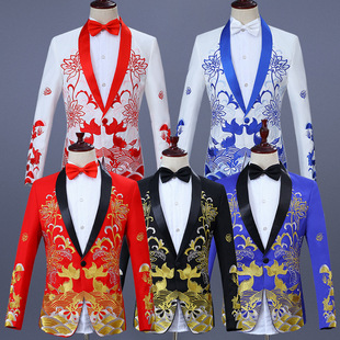 Classic Youth Art Exam Dress Vocal Graduation Suit Men's Slim-fit Suit suit Men's Choir Dress