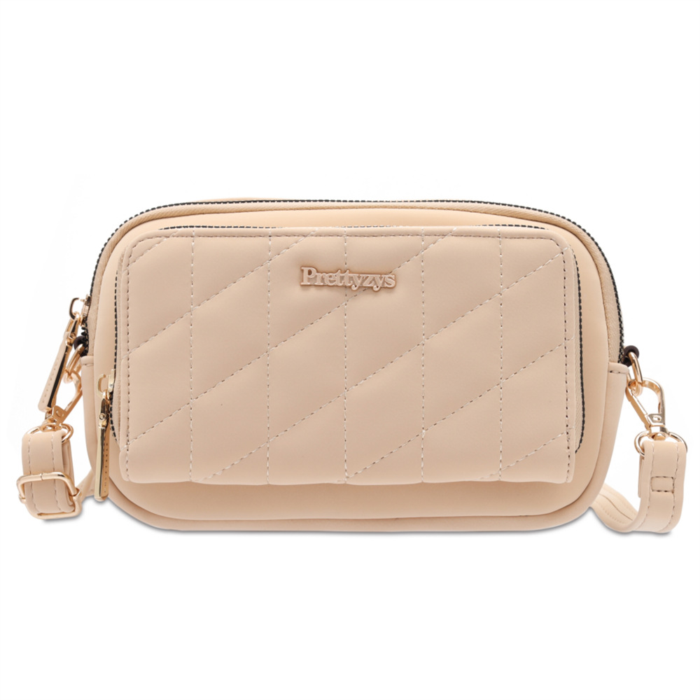 Bolso Bandolera a Cuadros para Mujer de Cuero Sintético PU para Viajes y Ocio