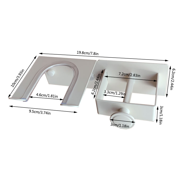 Soporte para secador de pelo montado en la pared, para baño, sin perforación
