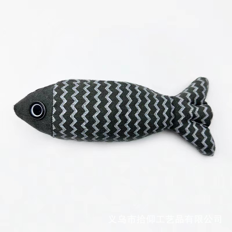 猫のおもちゃの麻布の波の小さい魚はミントの猫の犬を含んでいます。