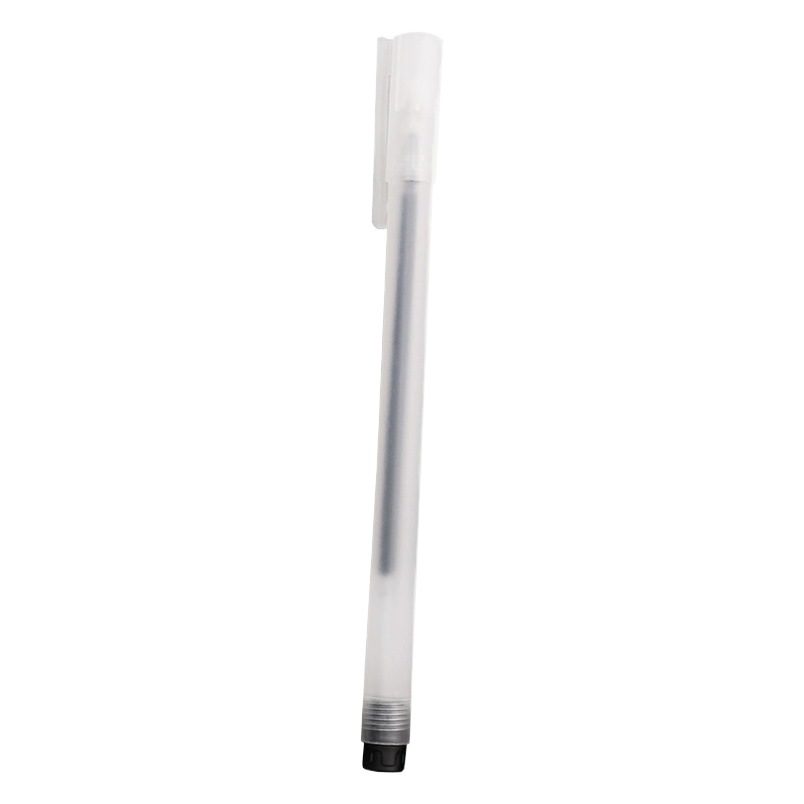 Frosted white pen gel pen signature water pen student stationery needle tube 0.5m transparent red blue black Office examination pen