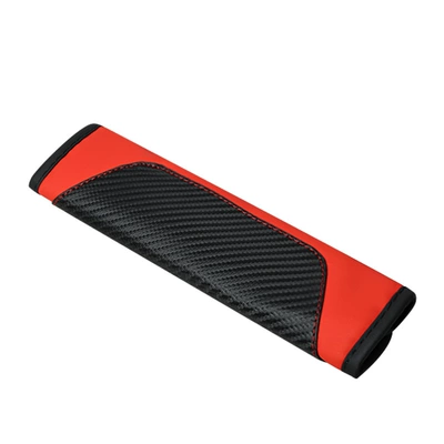 Shoulder Pads Carbon Fiber Seat belt shoulder pad - txh-red