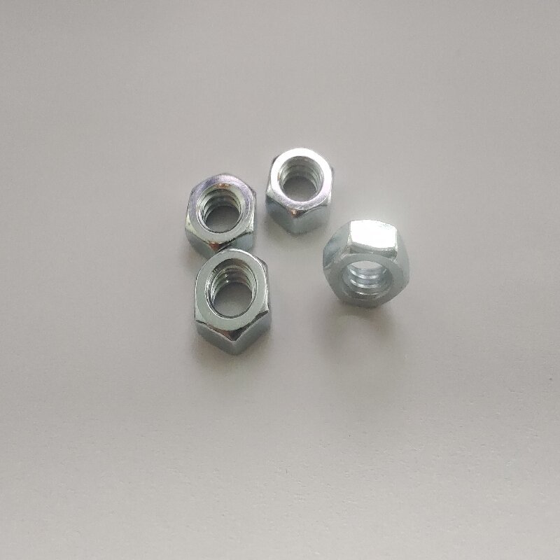 现货供应美制薄型六角螺母5/16-18蓝白  镀锌螺母  薄螺母