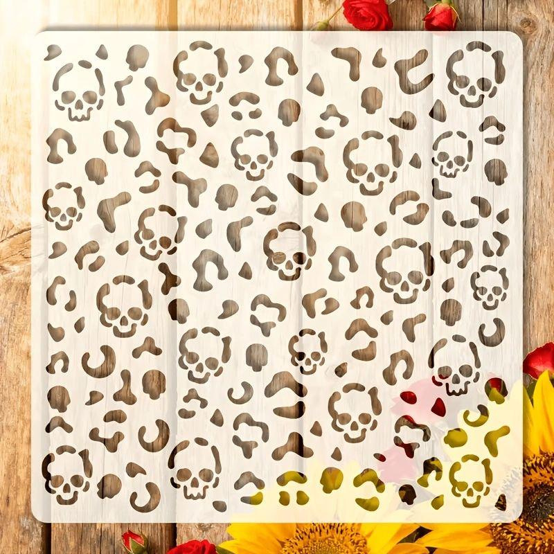 A Halloween leopard print template is suitable for cross-border Halloween parties