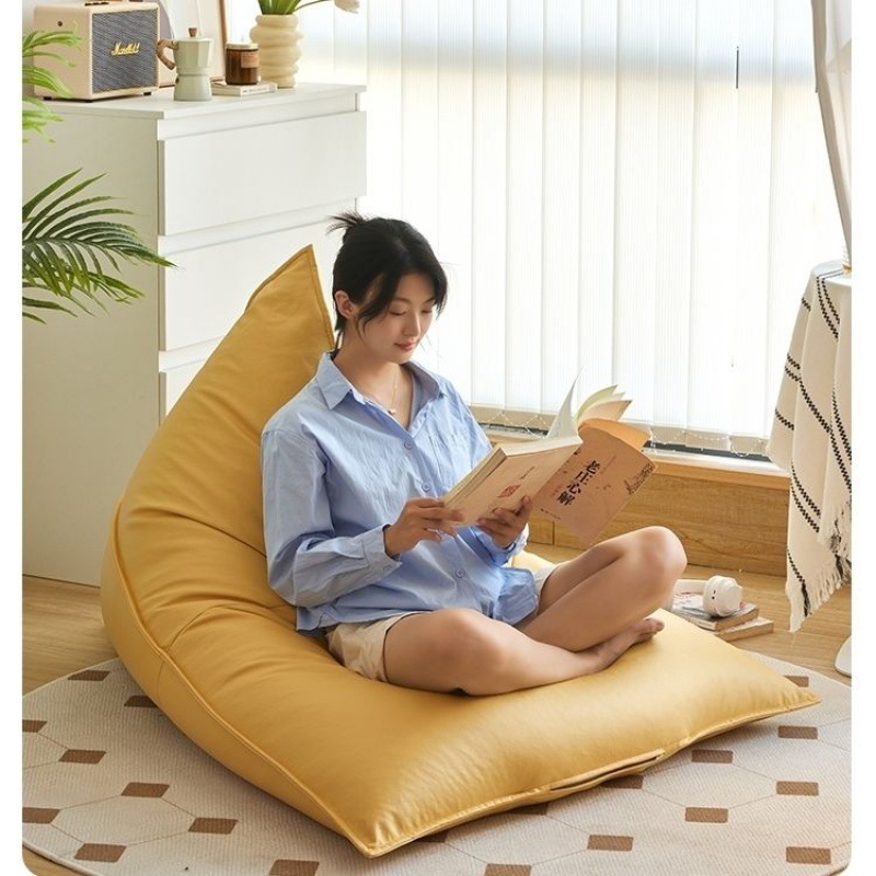 小沙发榻榻米懒人沙发可躺可卧成人网袋阳台单人沙发椅窗椅亚马逊