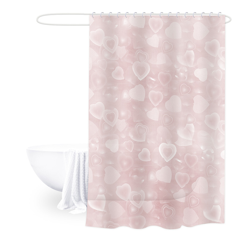 180*180 fábrica directa de PEVA baño impermeable Cortina de ducha transparente 3D Cortina de ducha cortina de puerta de baño cortina a prueba de moho