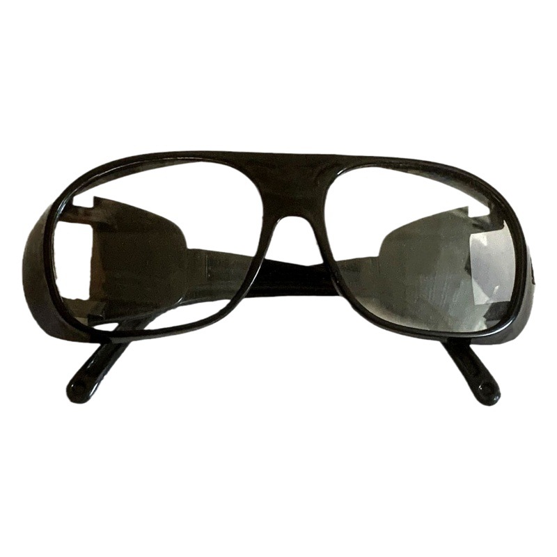 2010 Welding Glasses Labor Protection Glasses Welding Argon Arc Welding Gas Welding Goggles Glass Lens Black Blackout Glasses