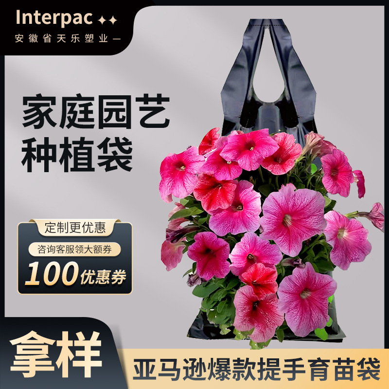 储物悬挂袋矮牵牛花育苗亚马逊网红壁挂式植物花卉栽培草莓种植袋