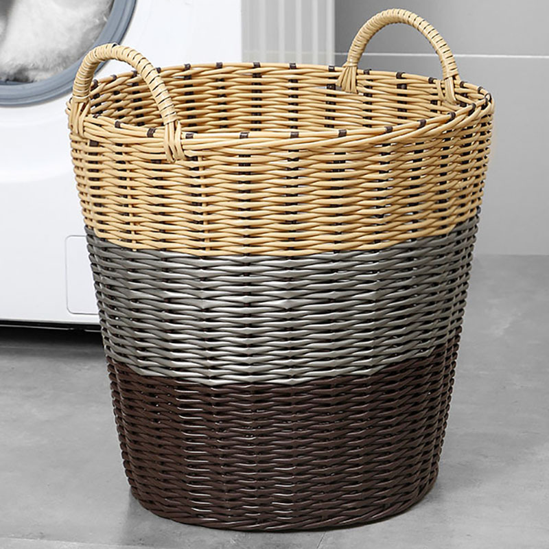 Dirty Clothes Basket Household Large-Capacity Clothes Storage Basket Toy Bucket Blue Bathroom Bathroom Clothes Laundry Basket