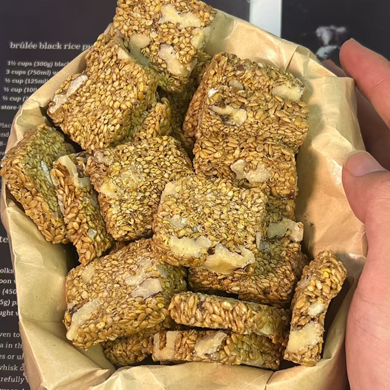 代发亚麻籽核桃酥独立包装 酥脆香甜代餐糕点零食混合坚果核桃酥|undefined