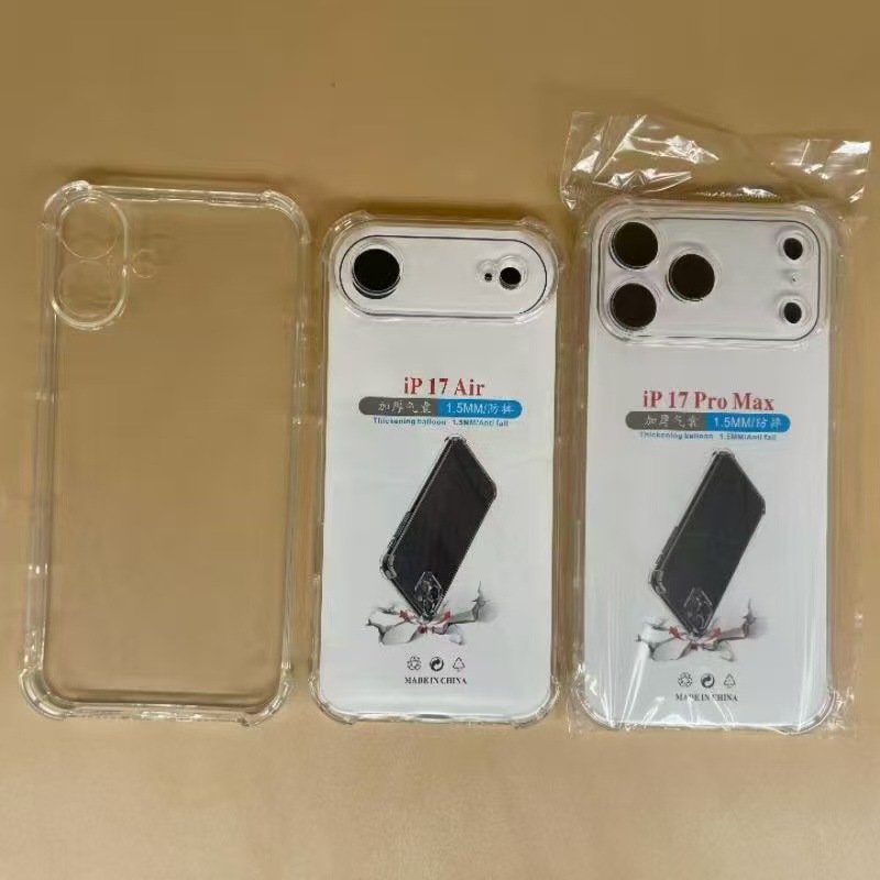 Clear Phone Case for Apple iPhone 17 16 15 14 Pro Max with Precise Cutouts Space Case Shockproof Protective Cover