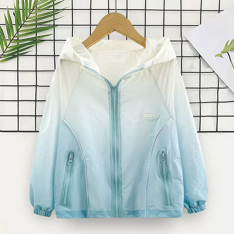 男童夏装冰丝休闲薄款防晒服夏季中大儿童男孩宽松防晒衣2025新款