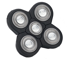 厂家直销五刀头剃须刀配件水洗五刀头刮胡刀电动五头胡子刀光头器