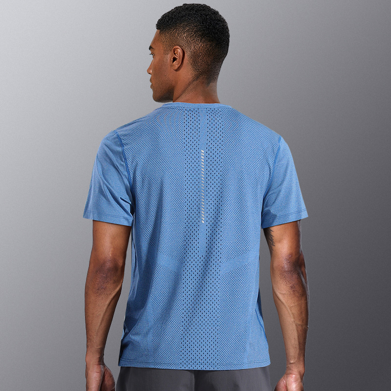 Camiseta deportiva de verano delgada hombre de manga corta secado rápido suelto transpirable seda de hielo de media manga sudorabsorción chaqueta de baloncesto ropa para correr