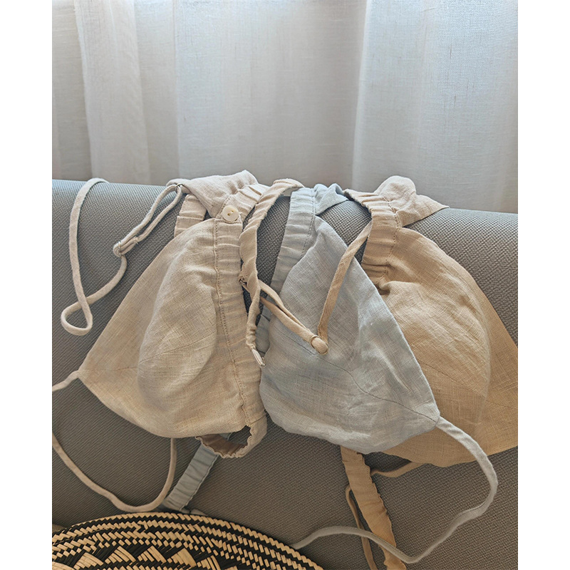 French-style sexy and alluring camisole women's summer new style wire-free hemp underwear loose and pressure-free camisole bra