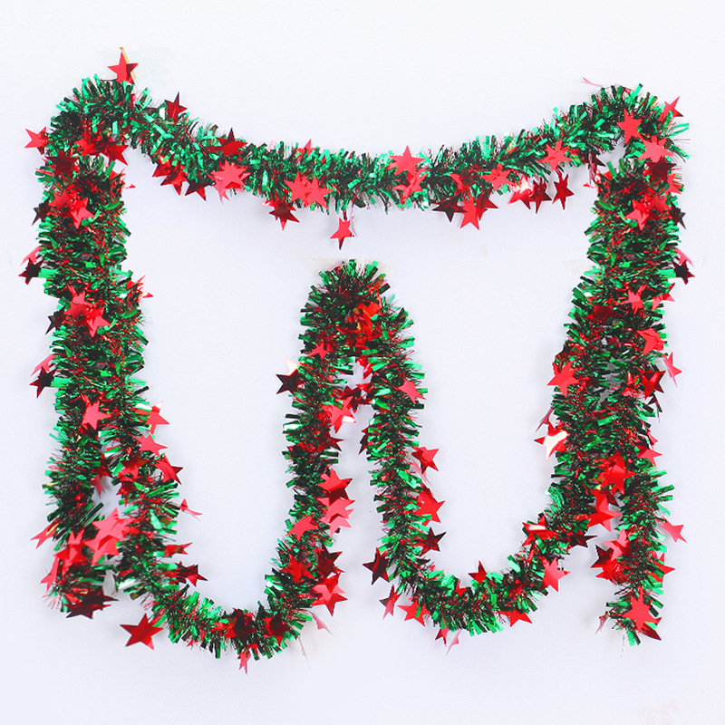 Raya de colores lana raya Decoración de cumpleaños Festival jardín de infantes vacaciones Garland FIESTA DE Navidad día de Año Nuevo suministros de decoración de Año Nuevo