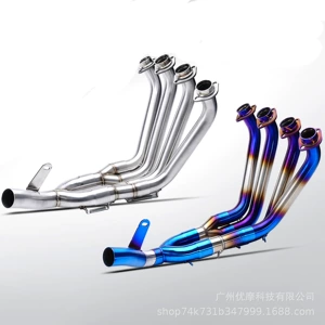 Motosiklet səsboğucu borusu Yzf R6 paslanmayan polad ön hissə Yamaha R606-16
