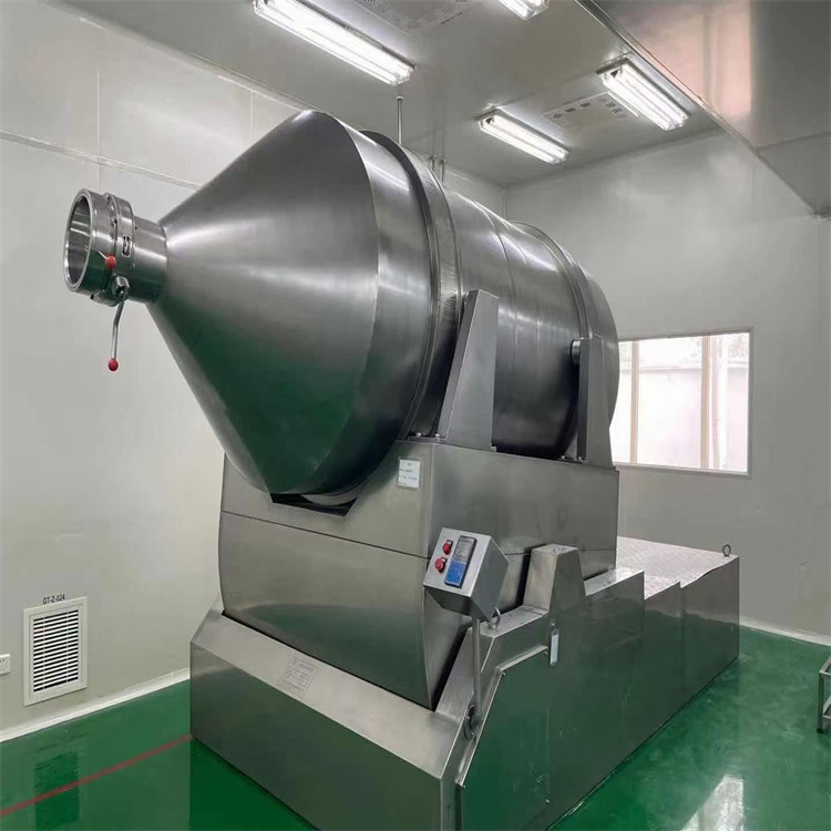 低价出售二手二维运动混合机 不锈钢3立方卧式粉末混合机