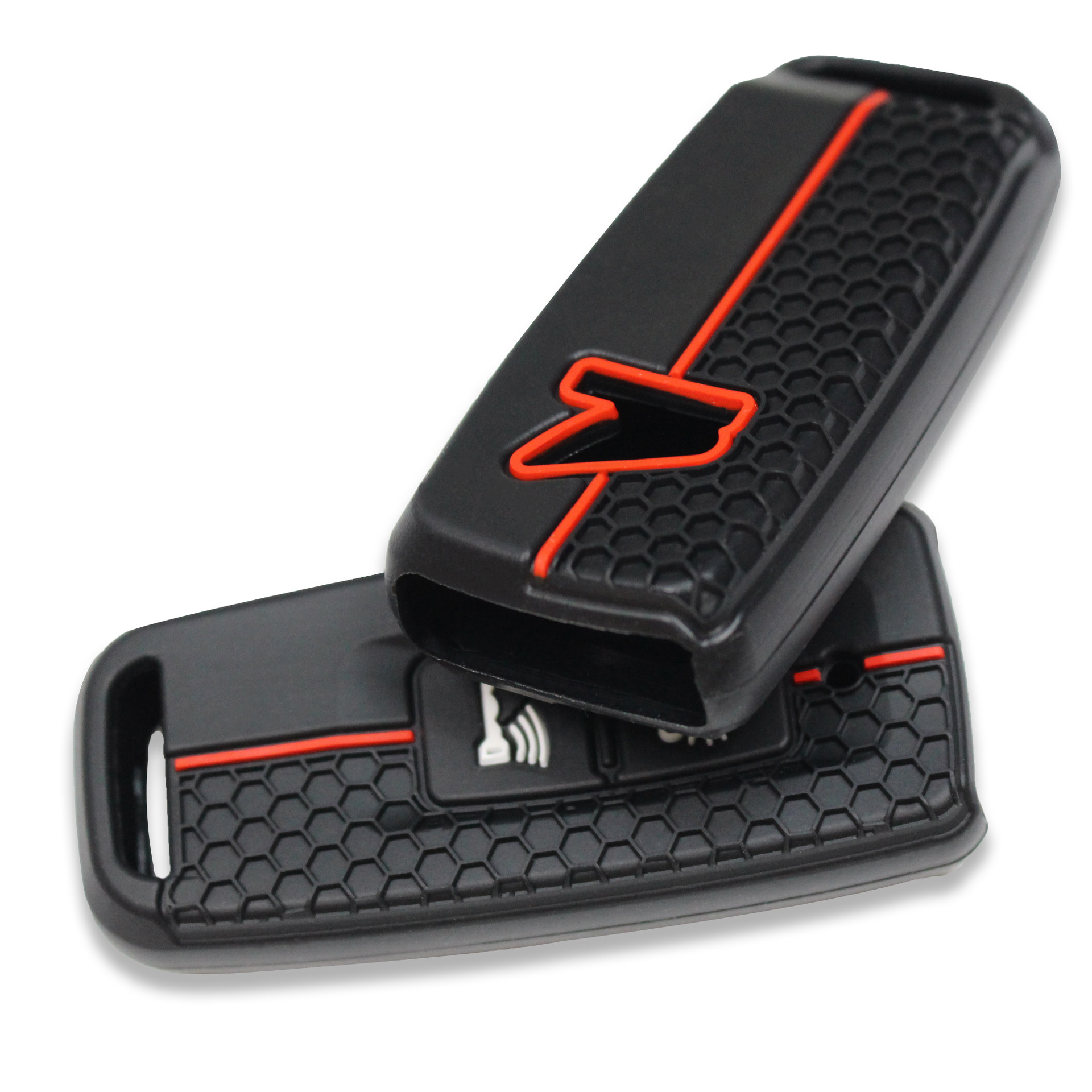 Suitable for Honda motorcycle honeycomb red line key cover Honda motorcycle remote control silicone protective cover cross-border wholesale