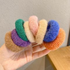 韓国の継ぎ目のないカラータオルの輪の高弾力は丈夫です。