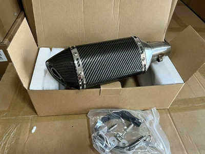 Suitable for Huanglong 600 Little Ninja 250 Yongyuan 350R25/R3 Small Hexagonal Motorcycle Exhaust Pipe Tailpipe (Exhaust pipe) - 1310mm-water-transfer-sticker