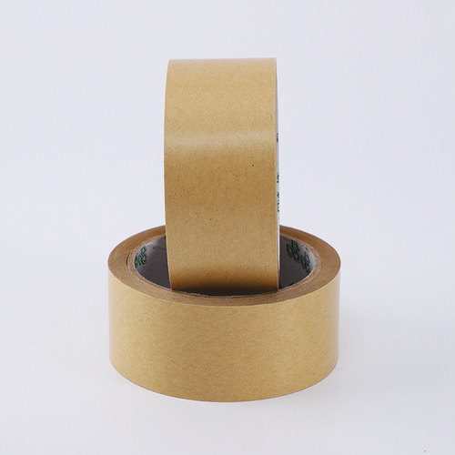 Eco-friendly kraft paper tape, biodegradable matte kraft tape, writable self-adhesive paper tape, packing kraft sealing tape