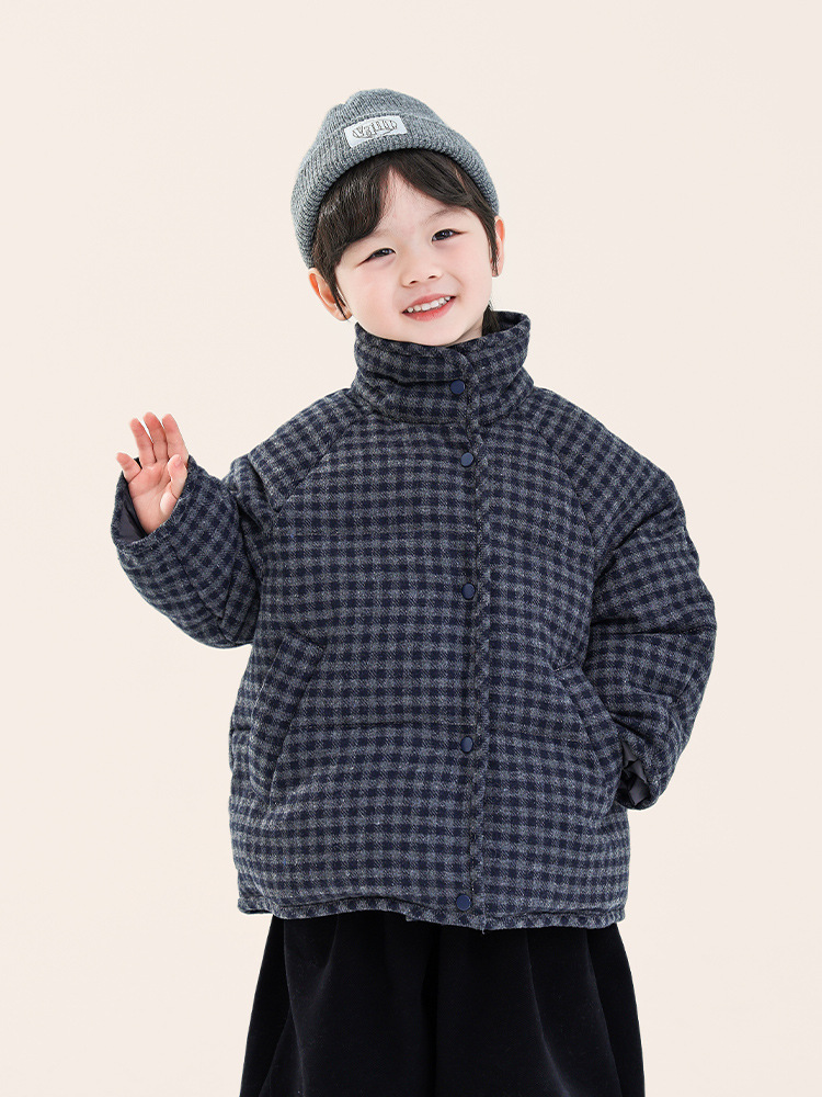 Changguo Clothing Boys' Cotton Jacket Winter New Style Children's Thickened Cotton Coat Korean Style Woolen Cotton Outerwear