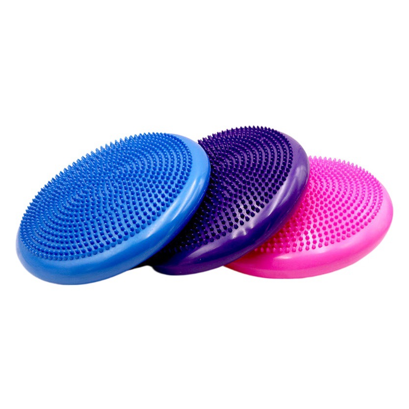 Cojín de equilibrio con púas, inflable y antiexplosión, ideal para yoga, rehabilitación, equilibrio sensorial y entrenamiento físico