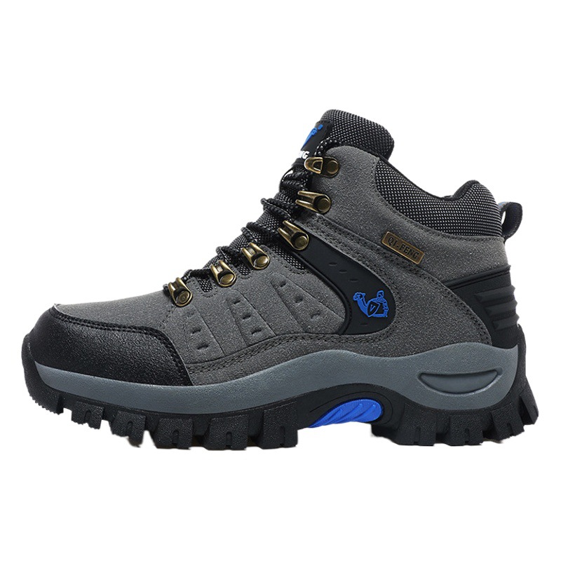 Al aire libre de alta zapatos de senderismo transfronteriza más tamaño otoño e invierno pareja moda botas de nieve viajes senderismo zapatos moda ropa de trabajo botas