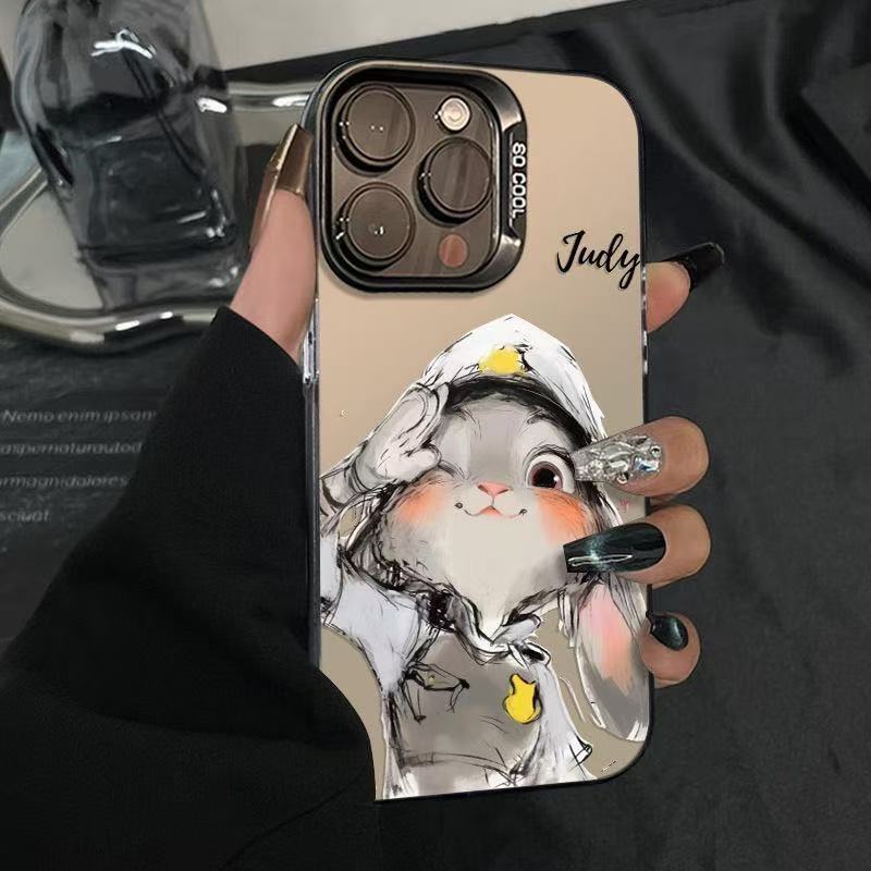 Nueva funda para teléfono móvil iphone16 aplicable europea y americana Apple 15promax/14 anti-caída 13pro12 personalidad 11xr