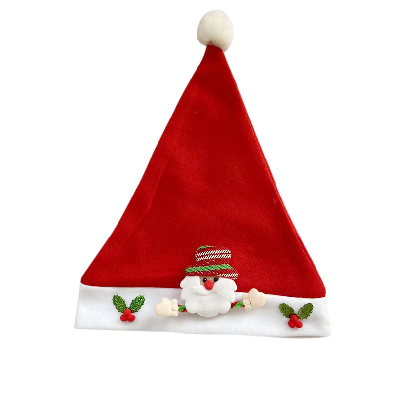 Santa Claus transfronterizo sombrero para niños decoración de Navidad sombrero de dibujos animados para adultos sombrero de dibujos animados para niños sombrero de dibujos animados para niños