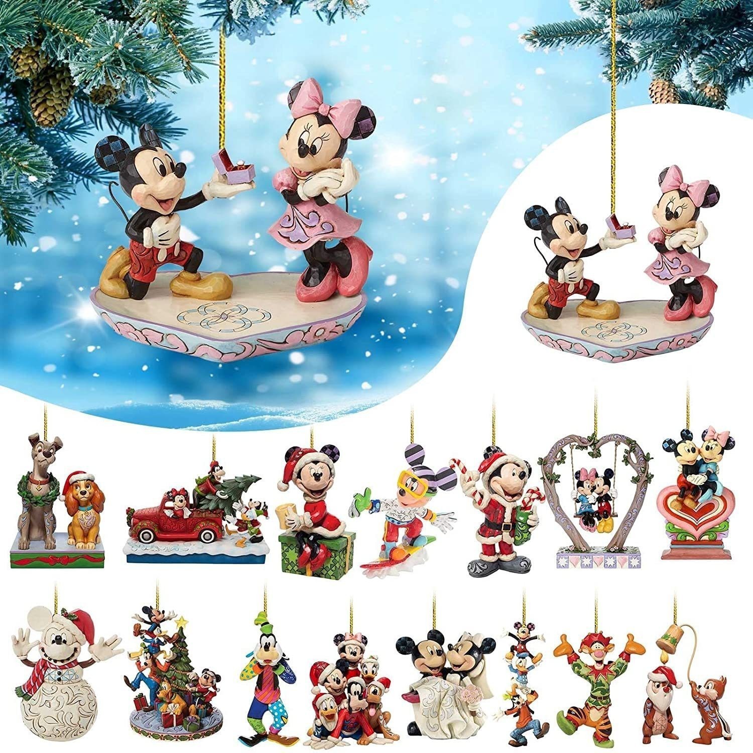 acrylic cute cartoon Christmas pendant