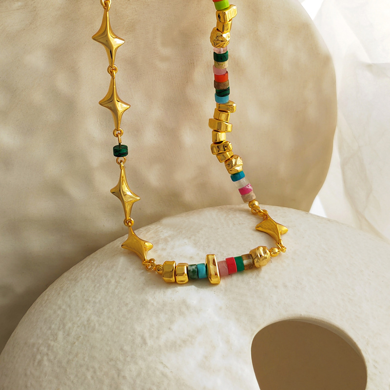 Retro Star Copper Plating Necklace 1 Piece