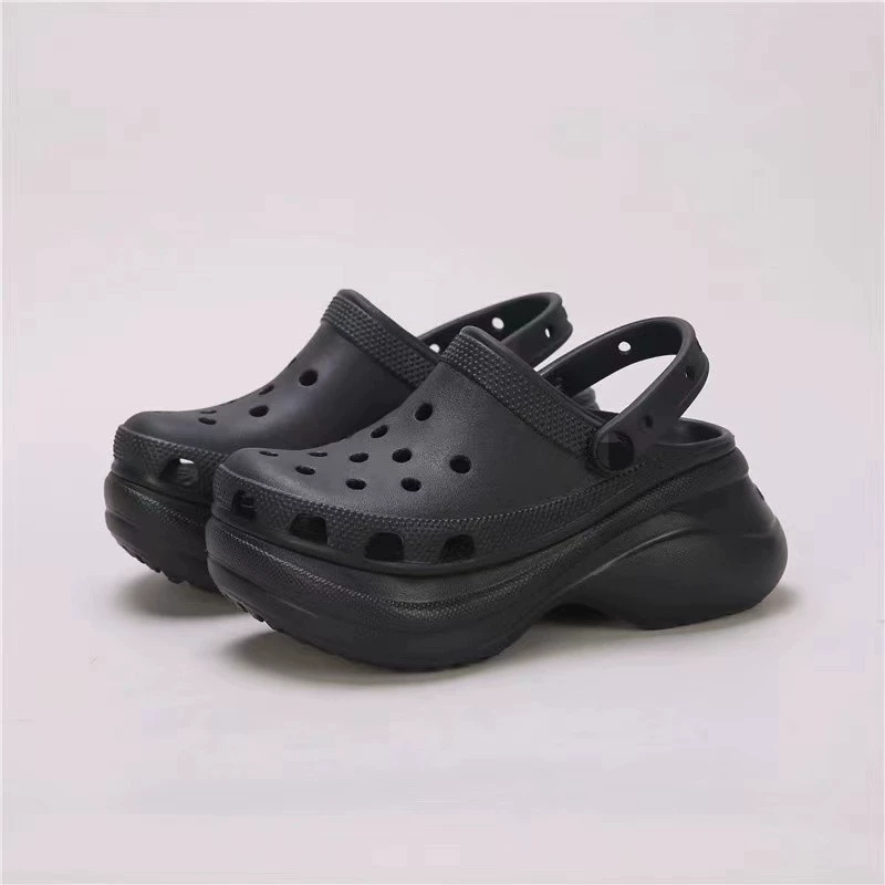 [Croc стиль как Yang Mi, маленький кит дырчатые туфли на толстой подошве для взрослых на улице, пляжная женская обувь 206302]