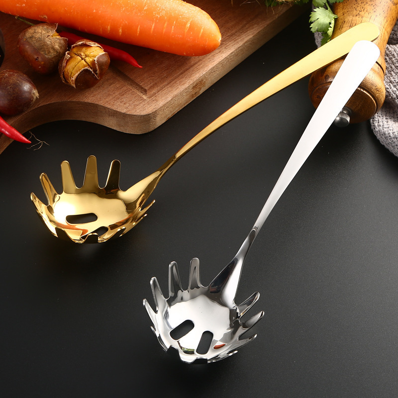 Milk Tea Shop Ice Scoop 304 Stainless Steel Ice Spoon Thickened Ice Maker Ice Cube Scoop Ice Spoon Powder Rake Noodle Scoop