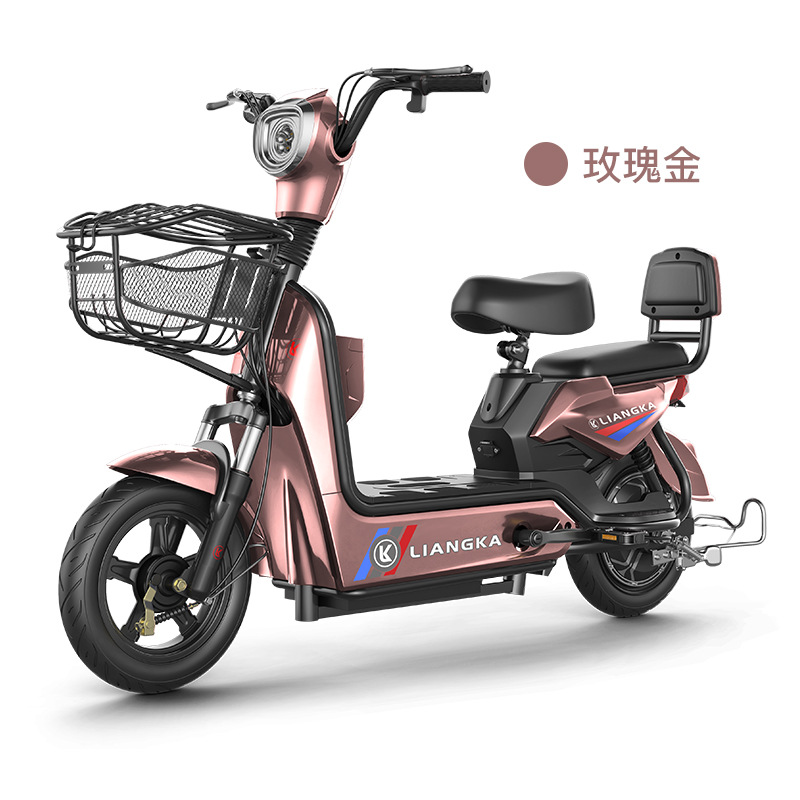 Scooter eléctrico estilo "Bright Coffee Flying Pigeon", nueva bicicleta eléctrica inteligente para adultos con estándares nacionales, bicicleta eléctrica con asistencia para estudiantes.