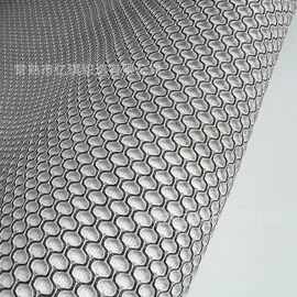 透气舒适立体感 黑白丝六角三明治网布床垫凉席面料 厂家直销