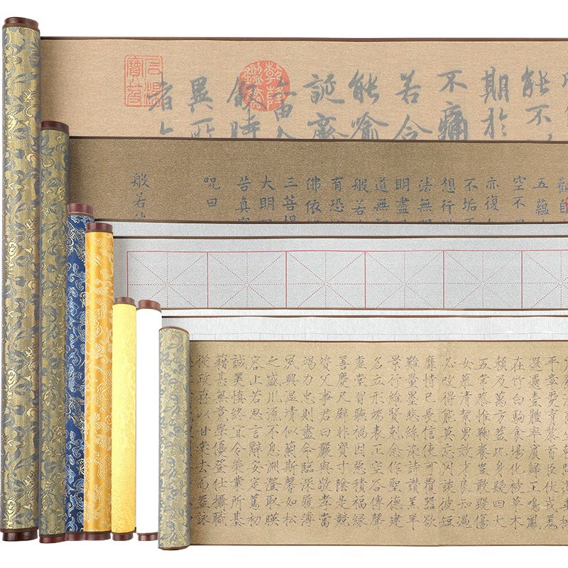 Бию Ми вода ткань для письма утолщенная прозрачная вода десять тысяч раз практика каллиграфии Ми символ сетка пустой Павильон Орхидея Предисловие копия имитация Сюань SX16