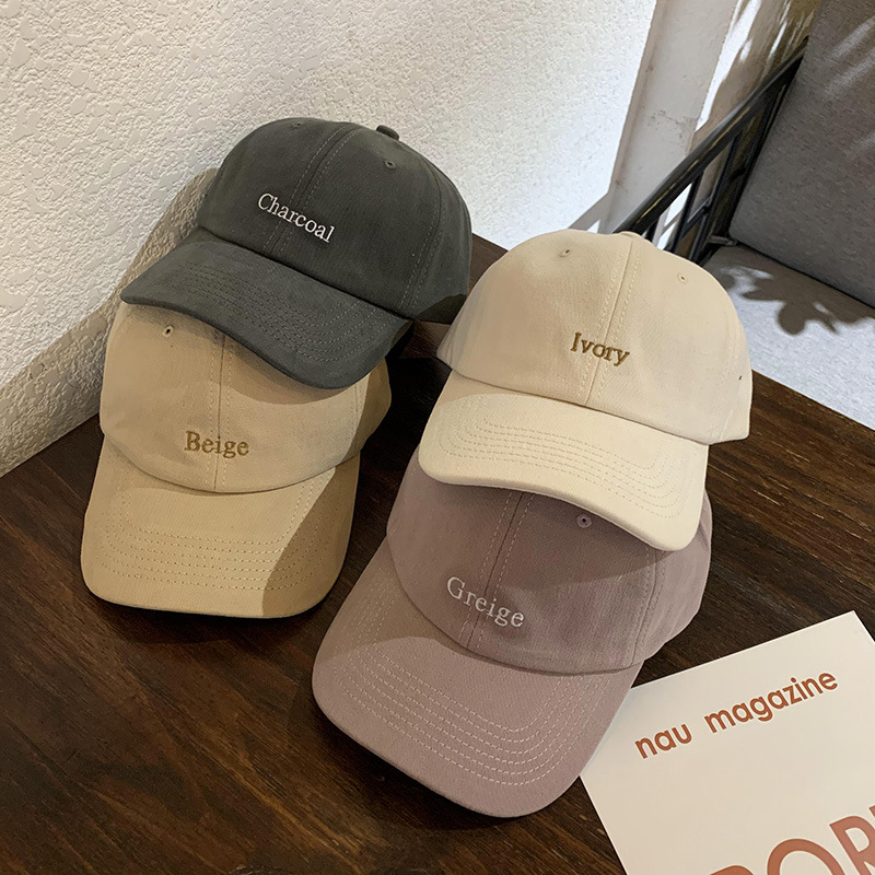 Hats for women, trendy Korean style trendy brand soft-top peaked caps for men, spring and summer visor, hip-hop hats, casual couple baseball caps