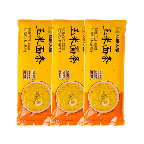 Authentic Northeast Corn Noodles Wholesale Yellow Noodles Coarse Grain Meal Substitute 250g/bag