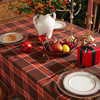 Lexuan Xiu Christmas New Tablecloth wholesale INS Wind Hotel Wedding Birthday Fang Fang Fang Red Tablecloth Manufacturer
