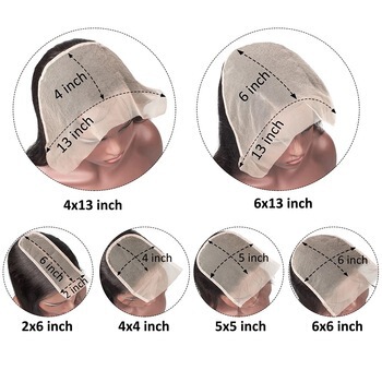 4X4 5X5 2X6 6X6 7X7 Closure 13X4 13X6 Frontal Domestic Hand-Tied Wig