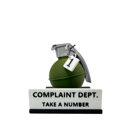2025跨境爆款Complaint Department Grenade Desk Sign 大量现货