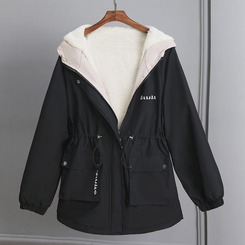 Insulated and thickened trench coat for autumn and winter 2025, new women's casual fashion small size stormproof coat and cotton-padded jacket