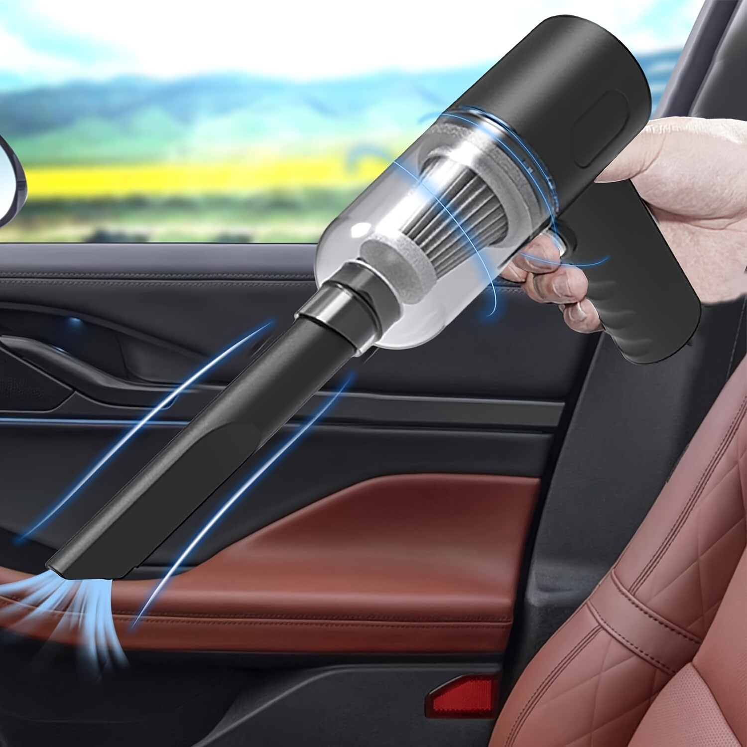 2025 new cross-border dropshipping compact car and household vacuum cleaner 5000Pa suction cross-border