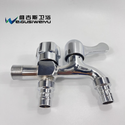 Washing machine water tap tee effluent multi-function One of two Dual-use Water separator adapter